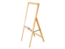 Werbung Stand Banner Attrappe, Lehrmodell, Simulation, spotten oben von ein Stehen Poster, leer Holz Rahmen draussen Stand Attrappe, Lehrmodell, Simulation Poster Anzeige png