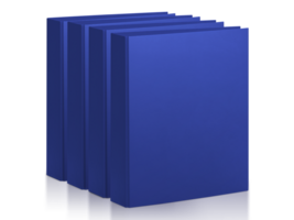 Blue office paper folder, transparent background png