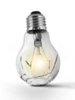 Broken bulb, transparent background png