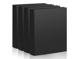 Black office paper folder, transparent background png