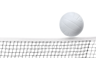 Volleyball on the net isolated PNG transparent