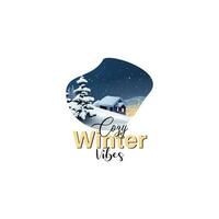 winter. Lettering phrase on white background. Design element for greeting card, t shirt, poster. Vector illustration