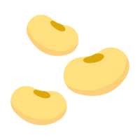 soybean icon in flat style png