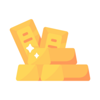 Shiny yellow gold bars pile of valuables png