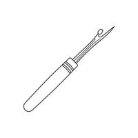 Line drawing of seam ripper (stitch ripper, - Stock Illustration  [100943871] - PIXTA