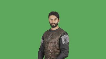 Warrior Roman Legionnaire.Green Screen Video. video