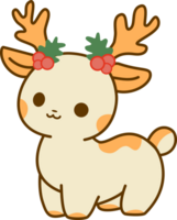 reindeer cartoon kawaii png