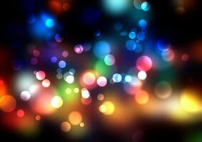 abstract background with colourful bokeh lights design vector