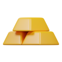 lingots d'or illustration 3d png