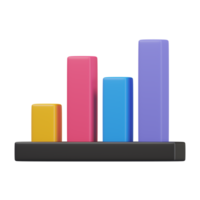 Graph Growth 3D Illustration png