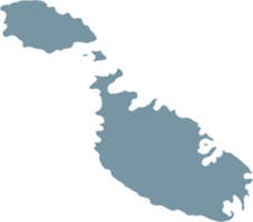 rabisco à mão livre desenhando do Malta ilha mapa. png