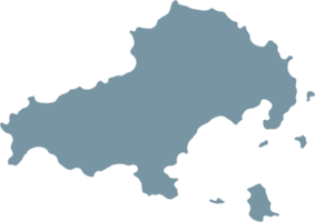 garabatear a mano dibujo de skiathos isla mapa. png