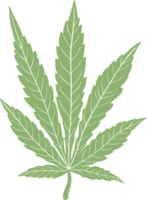 Simplicity cannabis leaf freehand drawing png