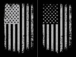 Estados Unidos afligido bandera diseño vector