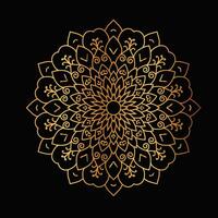 Golden Luxury Mandala Design vector