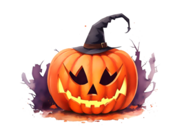 Halloween Kürbis. generativ ai png