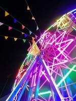 Ferris wheel at a festival in the province photo