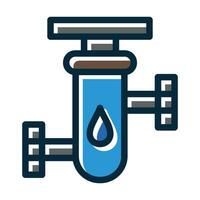 Water Filter Vector Thick Line Filled Dark Colors Icons For Personal And Commercial Use.