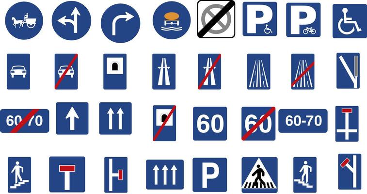 Obligation traffic sign