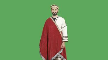 King of Rome. Medieval.Green Screen Video. video