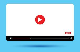 moderno vídeo jugador diseño modelo para web y móvil aplicaciones vector ilustración