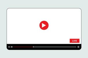 moderno vídeo jugador diseño modelo para web y móvil aplicaciones vector ilustración