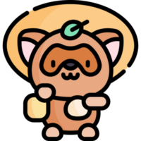 tanuki icono diseño png