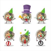 Cartoon character of tachigui soba with various circus shows vector