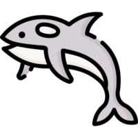 diseño de icono de orca png