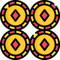 poker chips icon design png