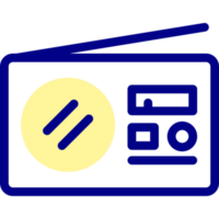 diseño de icono de radio png