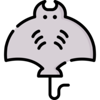 diseño de icono de mantarraya png