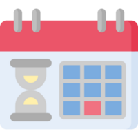 diseño de icono de fecha límite png