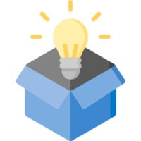 think outside the box icon design png