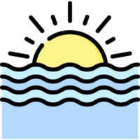 zonsondergang pictogram ontwerp png