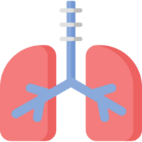 diseño de icono de pulmones png