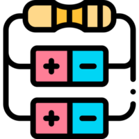 design do ícone do resistor png