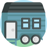 house on wheels icon design png