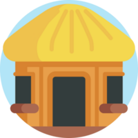 diseño de icono de cabaña png