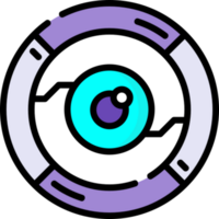 diseño de icono de ojo png