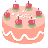 gâteau d'anniversaire de dessin animé png