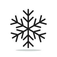 copo de nieve invierno aislado icono vector ilustración.
