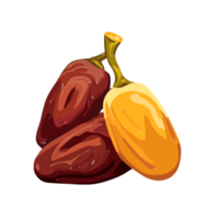 date frutta trasparente sfondo, ai generativo png