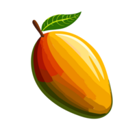 mangue fruit transparent Contexte , ai génératif png