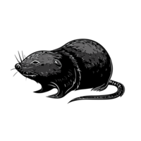 Mole transparent background, AI Generative png