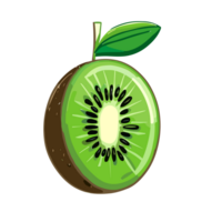 kiwi fruit transparant achtergrond, ai generatief png