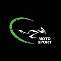 motosport logo icono vector ilustración diseño