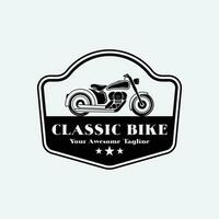 classic bike logo vector icon illustration design