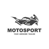 motosport logo icono vector ilustración diseño