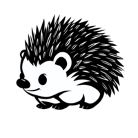 Hedgehog  animal transparent background, AI Generative png